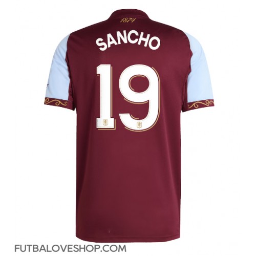 Dres Aston Villa Jadon Sancho #19 Domáci 2025-26 Krátky Rukáv